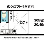 角部屋ロフト付き(間取)